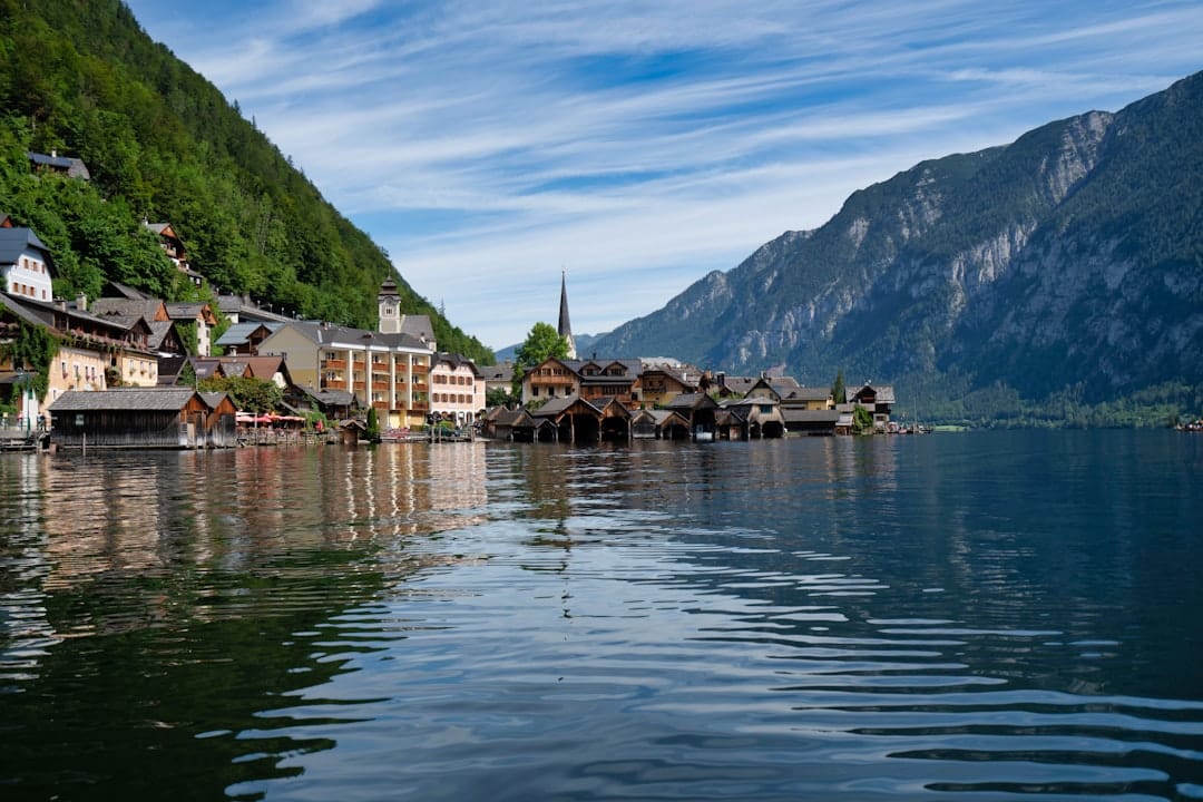 Magnificent view in Hallstatt, Oberosterreich, Austria.